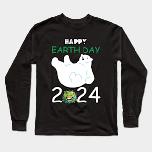 happy earth day 2024 gift april 22 Cute Teacher  Lover Rainbow Long Sleeve T-Shirt